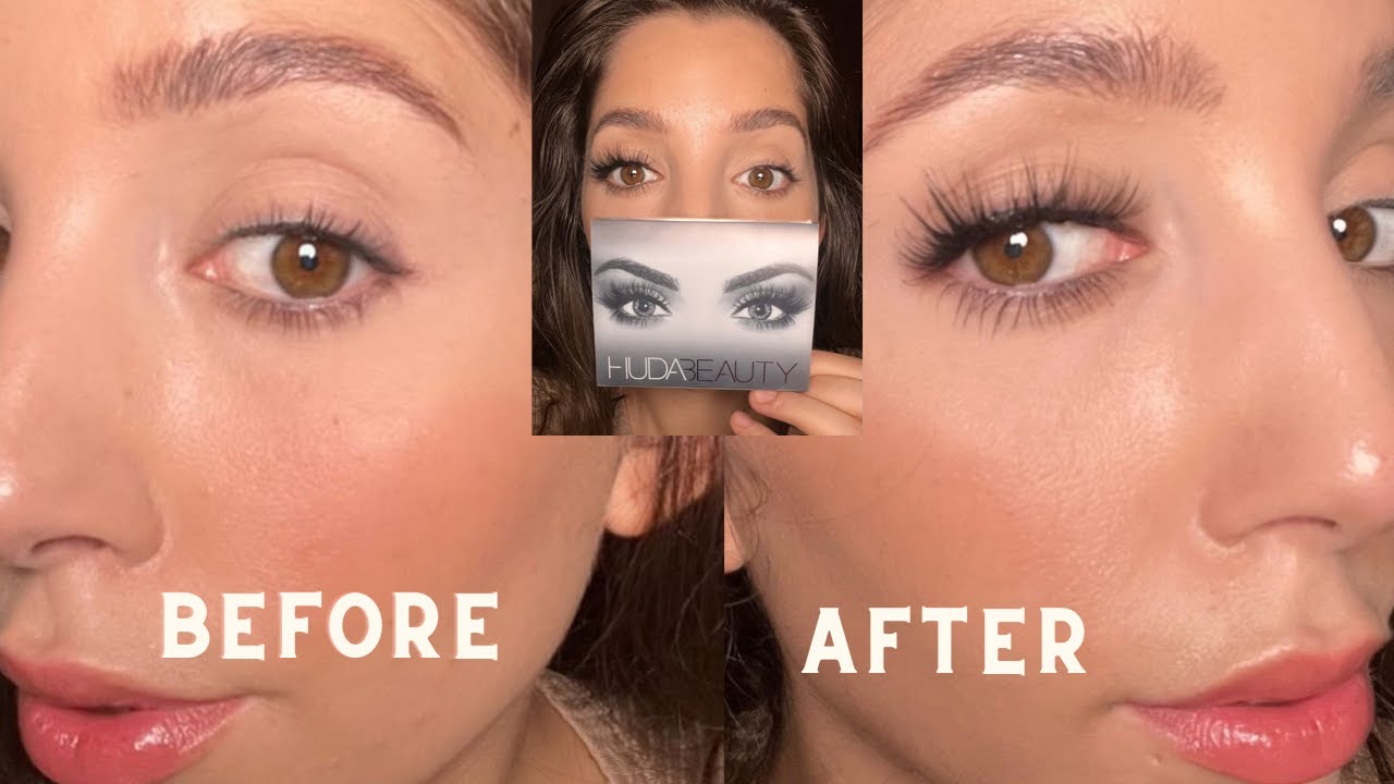 Insane Lashes Makeover with Huda Beauty Hoodie Flares #25 Lashes! Full Review and Application!