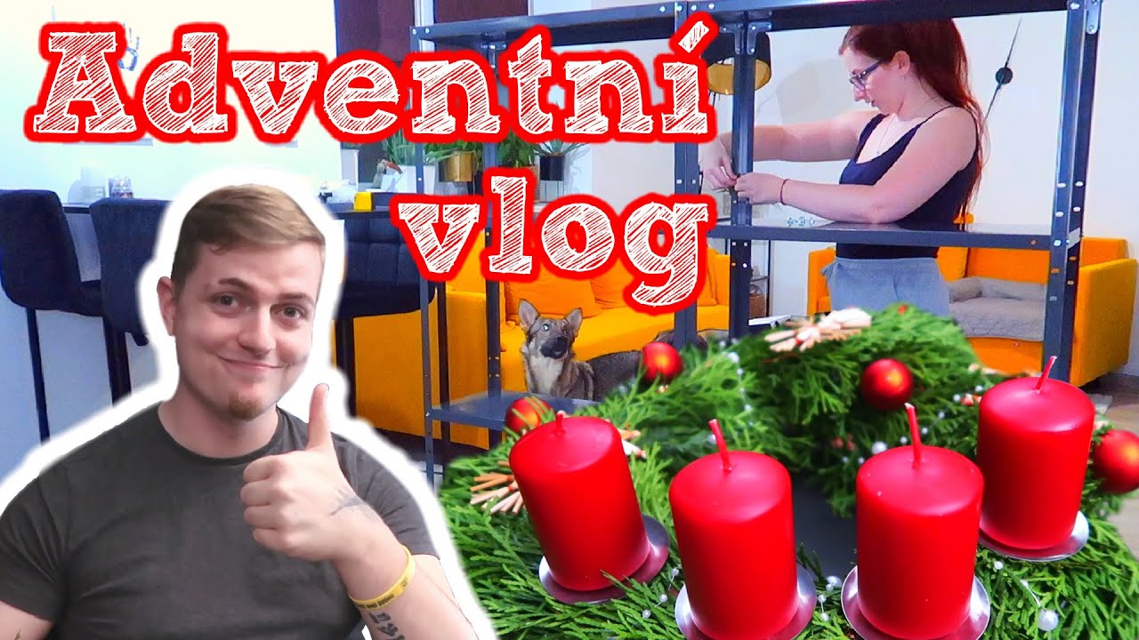 🎄 Adventní vlog #1 Nový nábytek do domu a vyrábění adventního věnce