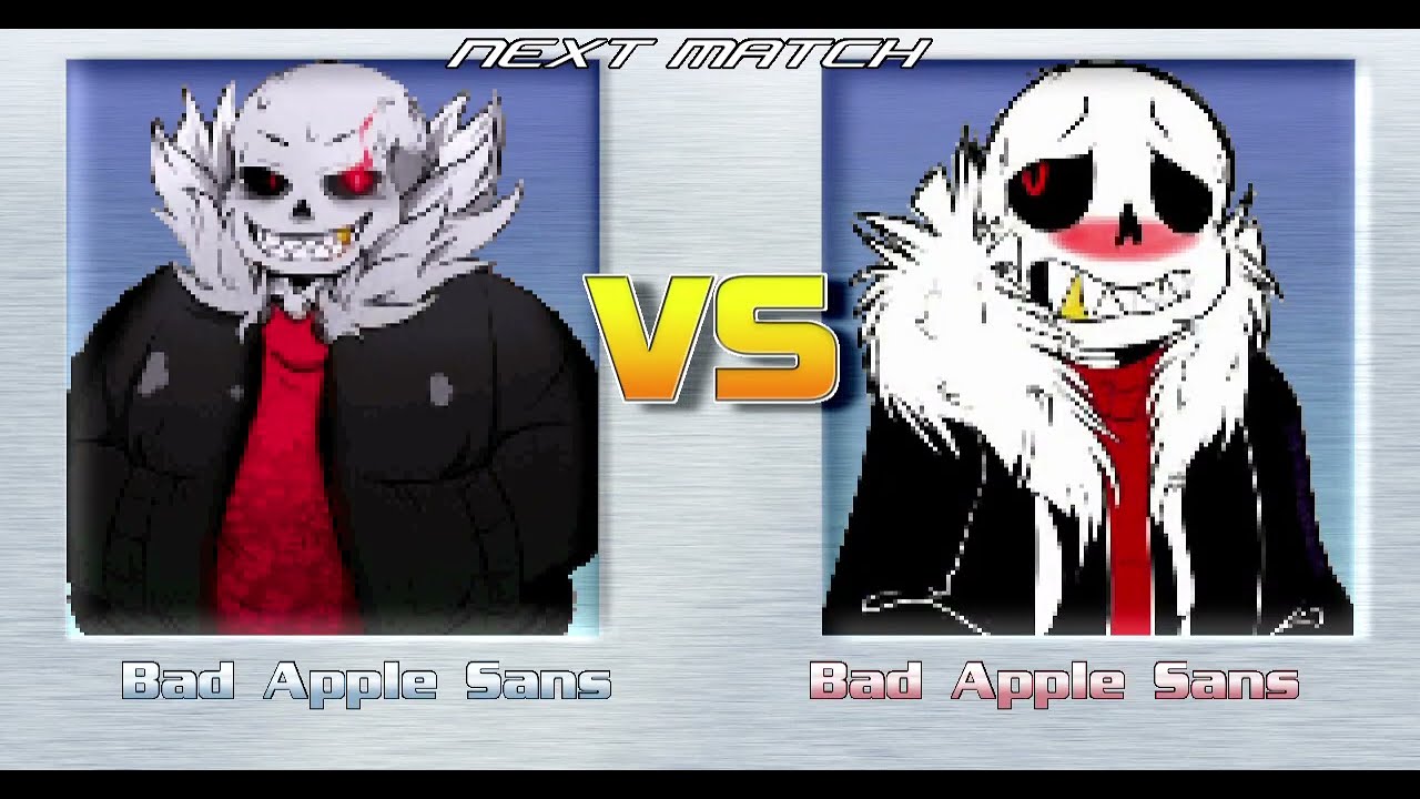 Mugen Battle Bad Apple Sans VS Different versions of Underfell Sans