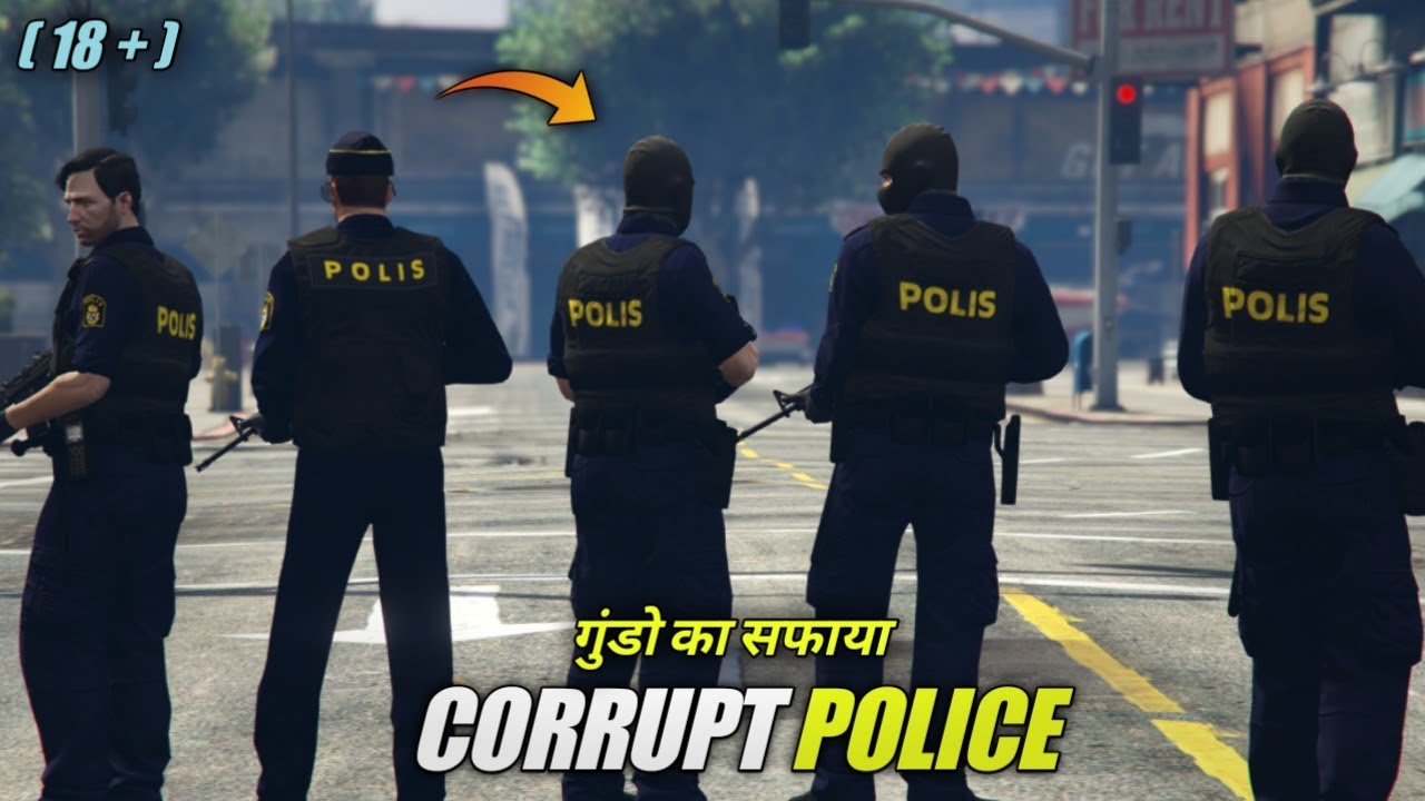 🇮🇳 Corrupt Police Officers Dealing with Criminals in Bank - GTA 5 Gameplay - Bawli GanG