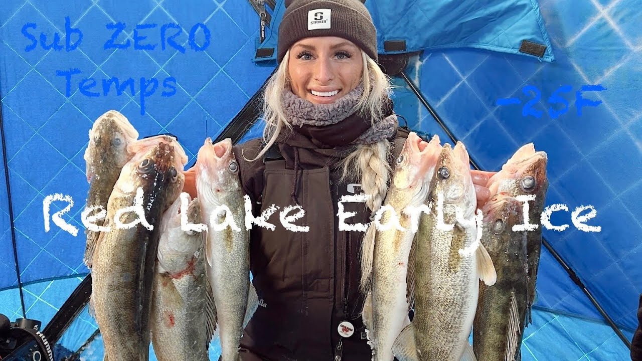 ICE FISHING in SUB ZERO Temps!