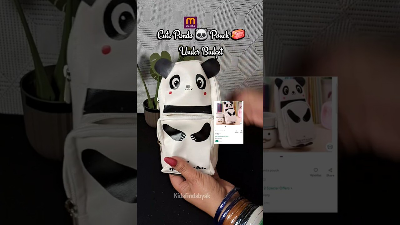 Cute Panda Pouch Under Budget 