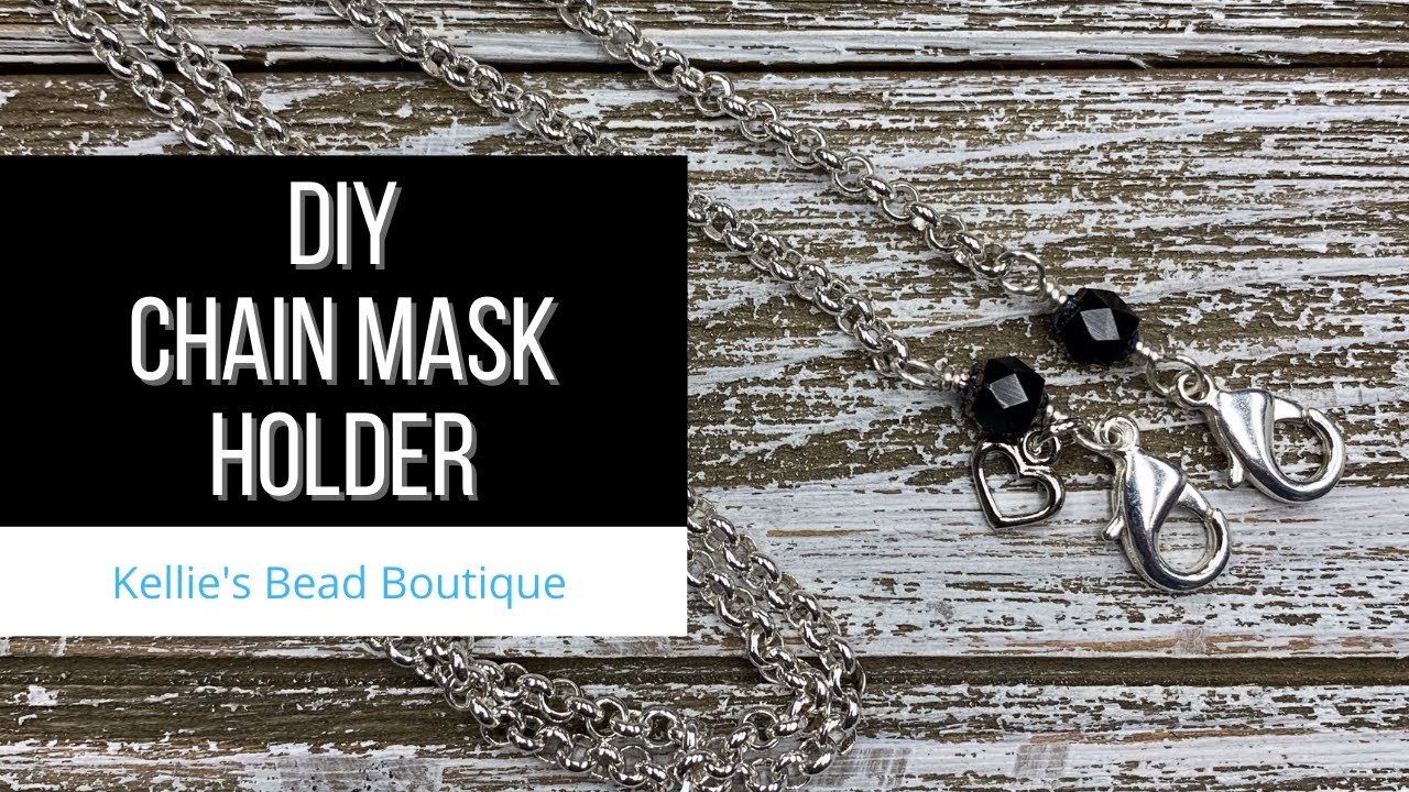 Make Your Mask an Accessory!  Learn how to make an easy chain mask holder.
