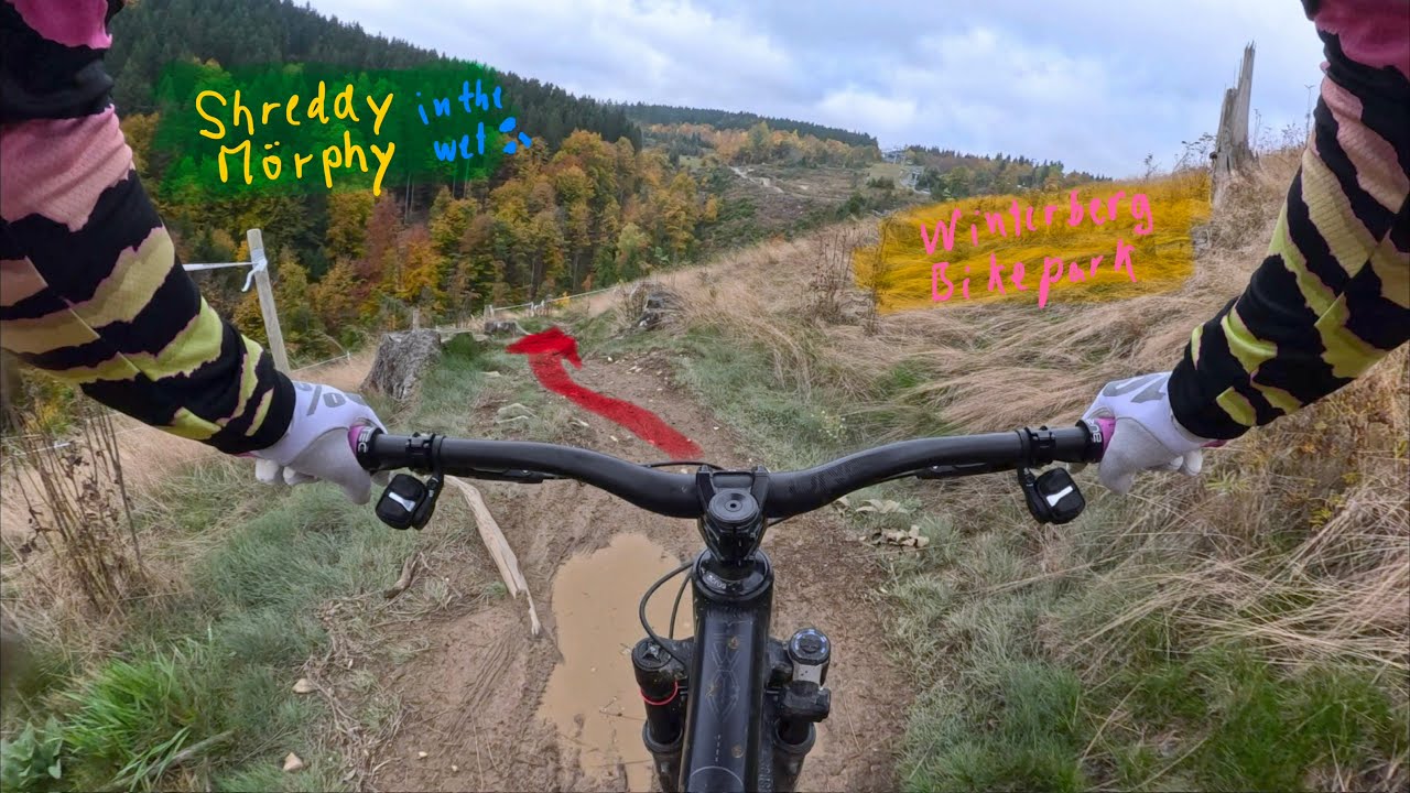 Bikepark Winterberg - Shreddy Mörphy in the wet - Chest Cam RAW