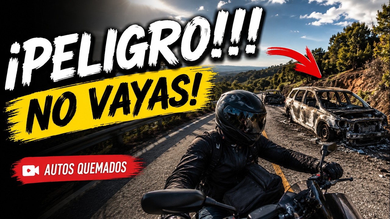 PELIGRO !!! autos quemados y un mensaje en el Espinazo del Diablo, no ir en Motocicleta por ahi !!!