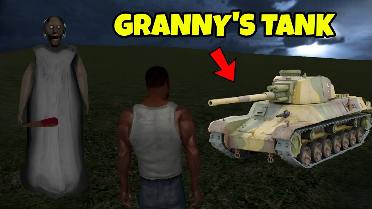 FRANKLIN STEALING GRANNY'S TANK 😯 FROM GRANNY'S HOUSE