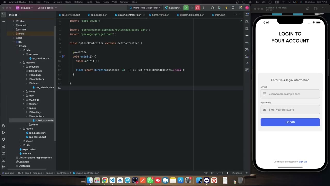 Lesson 43: Get My Post and Delete Post With API | Flutter Apps Development Course | Learn with Noman