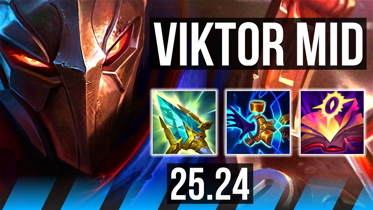 VIKTOR vs AKALI (MID) | Perfect KDA: 8/0/7 | KR Master | 25.24