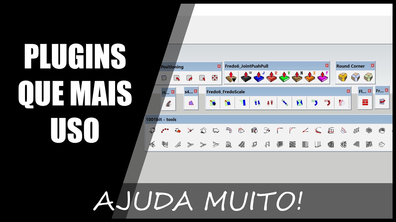 PLUGINS QUE MAIS USO NO SKETCHUP: Como otimizar E MUITO o seu trabalho!
