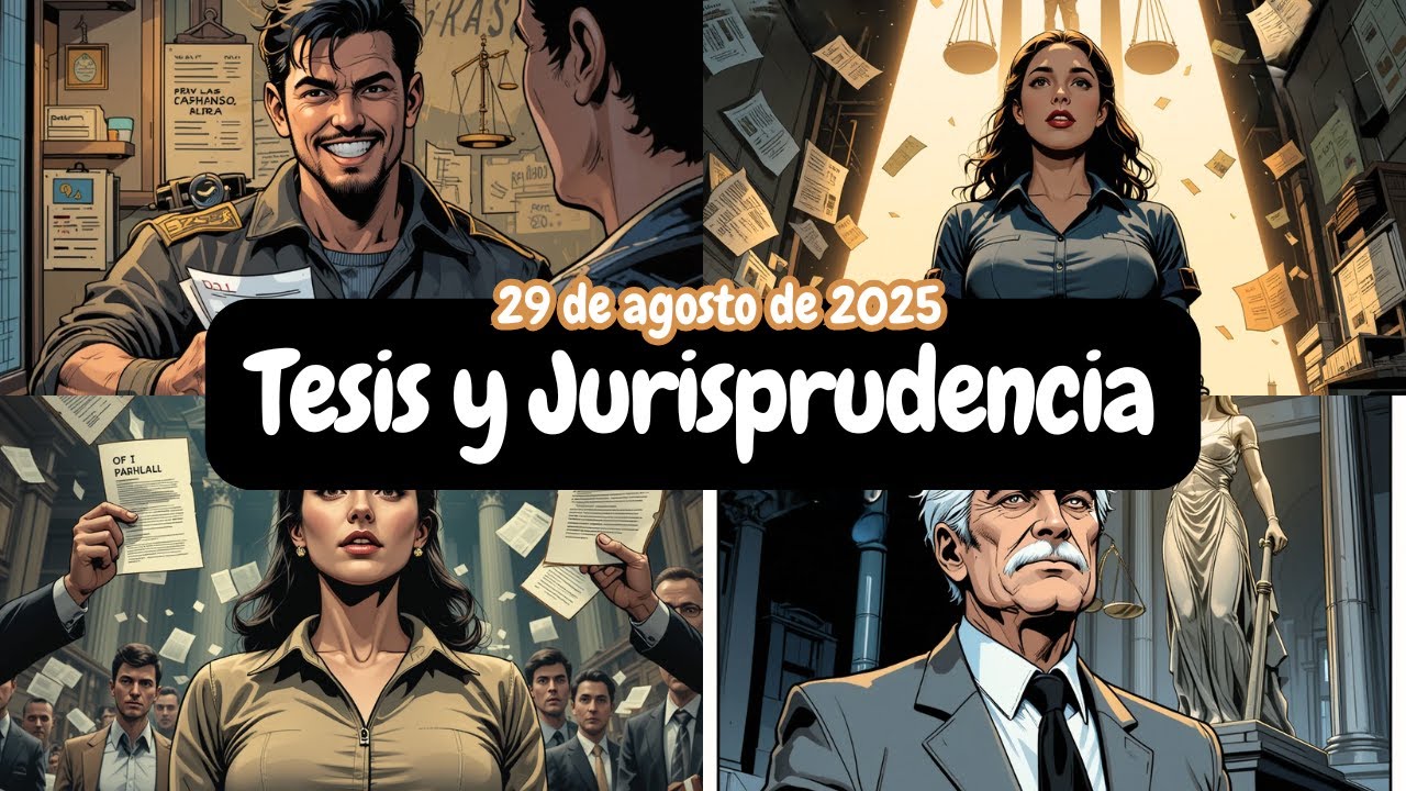 29 de agosto 2025 TESIS AISLADAS y JURISPRUDENCIA publicadas en el SJF
