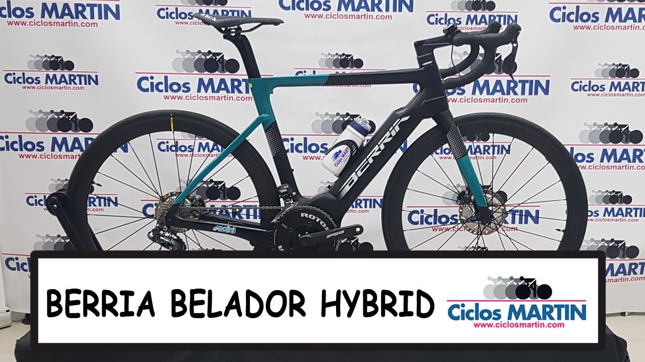 Biclcleta de carretera electrica con motor Polini. BERRIA BELADOR HYBRID. Estetica y potencia.