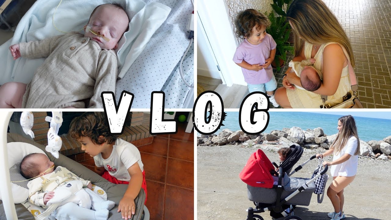 SALIMOS del HOSPITAL tras 19 DÍAS 🤗 + REACCIÓN de MIS BEBÉS al CONOCERSE 💙 | VLOG ✨