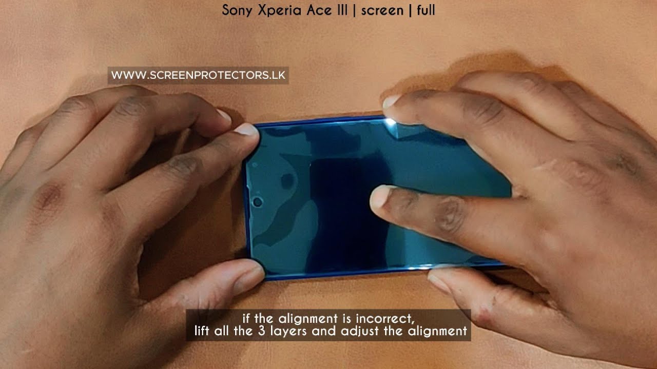 Installing Hydrogel Screen Protector on the Sony Xperia Ace III | Installation Instructions.