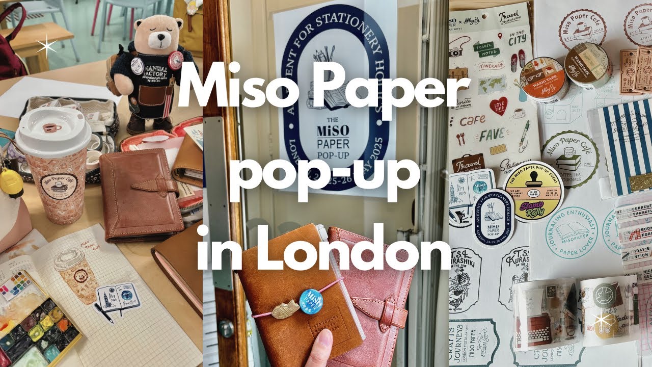 （ミニVlog有り）イギリスの文具イベントMiso Paper pop-upに初参戦！購入品紹介と感想｜Misopaper stationery popup event in London