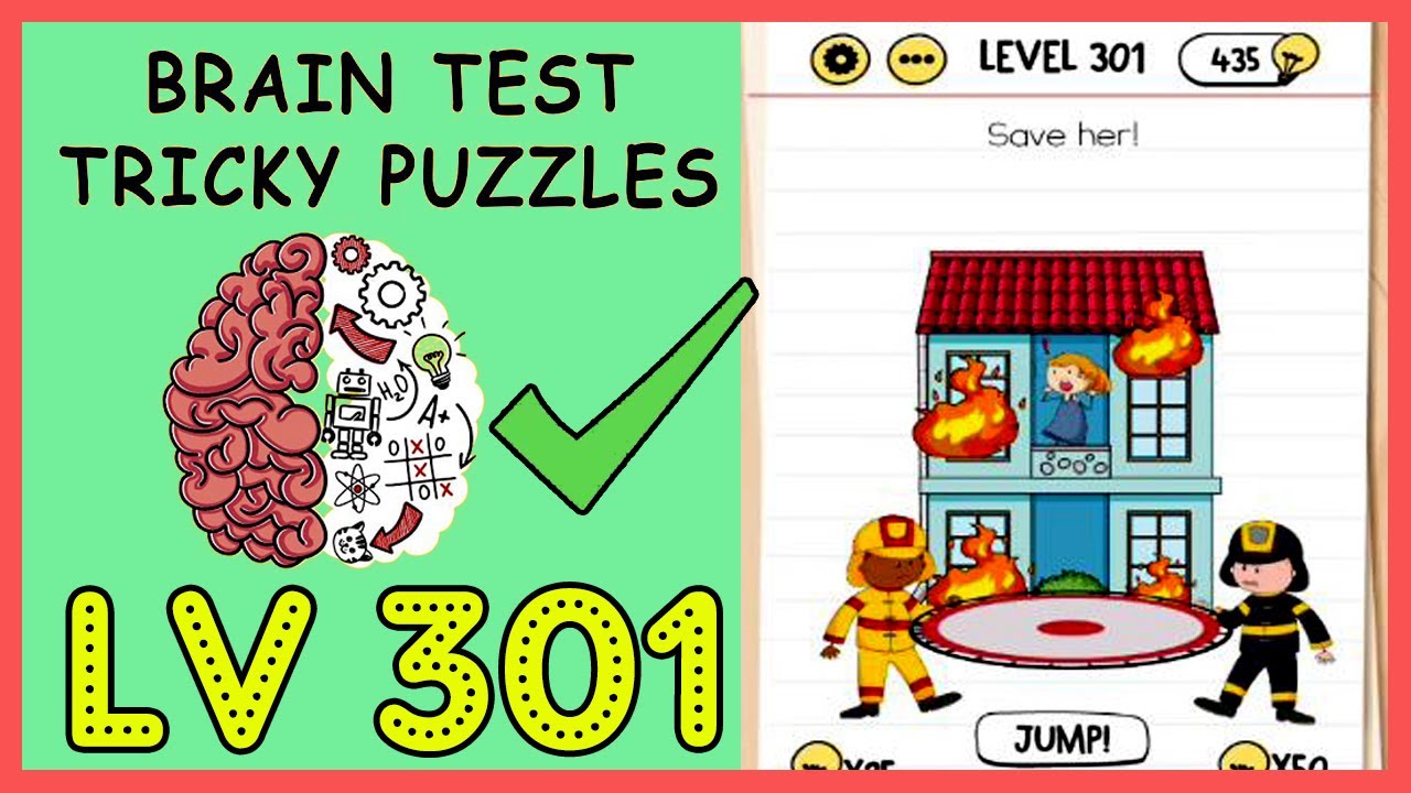 Brain Test Level 301 Save her Solution Walkthrough | Brain test 301