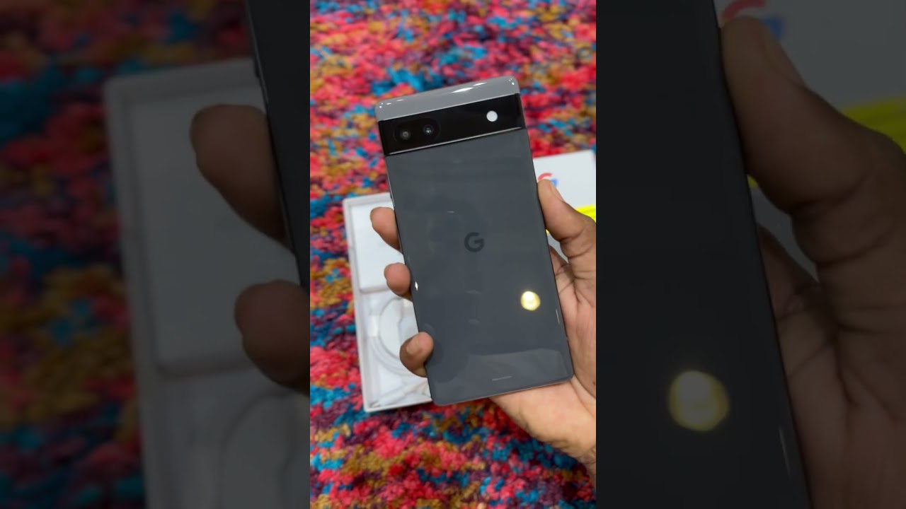 Google Pixel 6A ✨ Black Colour 🖤 Unboxing 