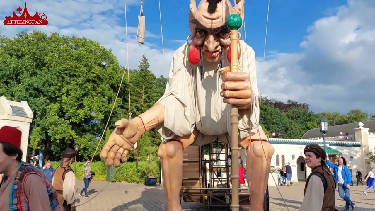 Djinn geniet van Aquanura en zingt mee @Efteling 1.7.2022