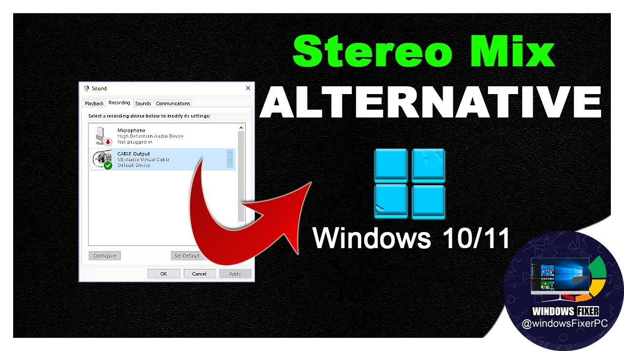 Alternative Stereo Mix Option | Working on Both Windows 10/11 🌹