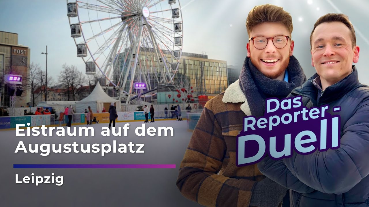 Schlittschuh-DUELL in Leipzig - Wer gewinnt? I Sachsen Fernsehen