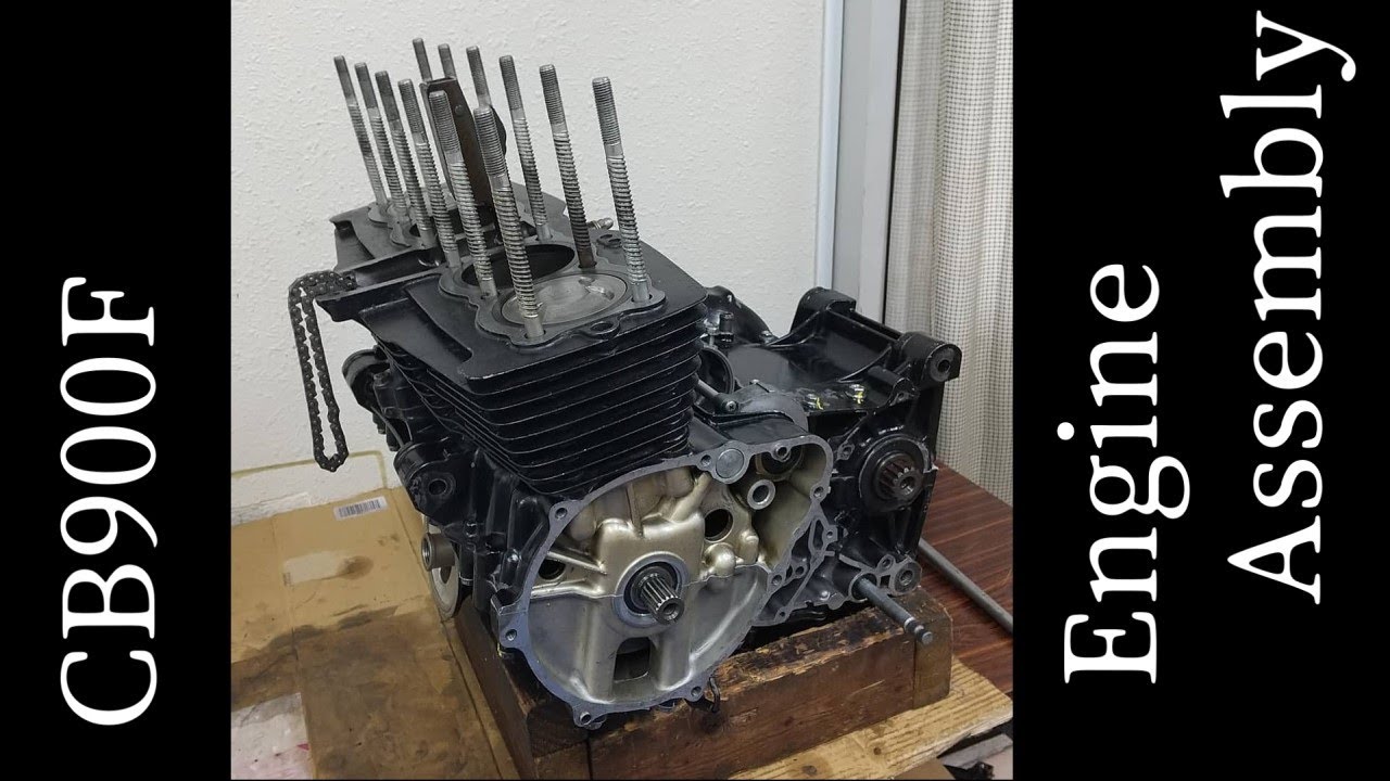 CB900F エンジン組立て (Engine Assembly)