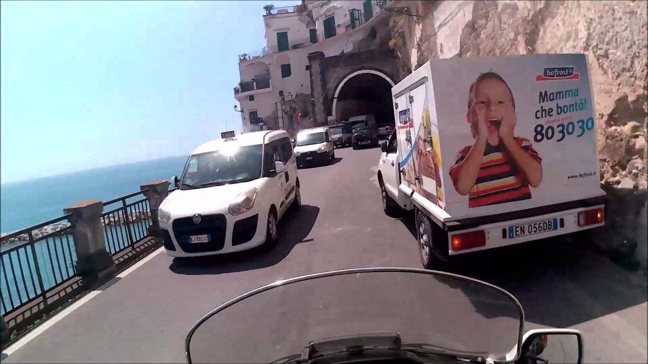Amalfi Küste Italien mit Motorrad im Mai