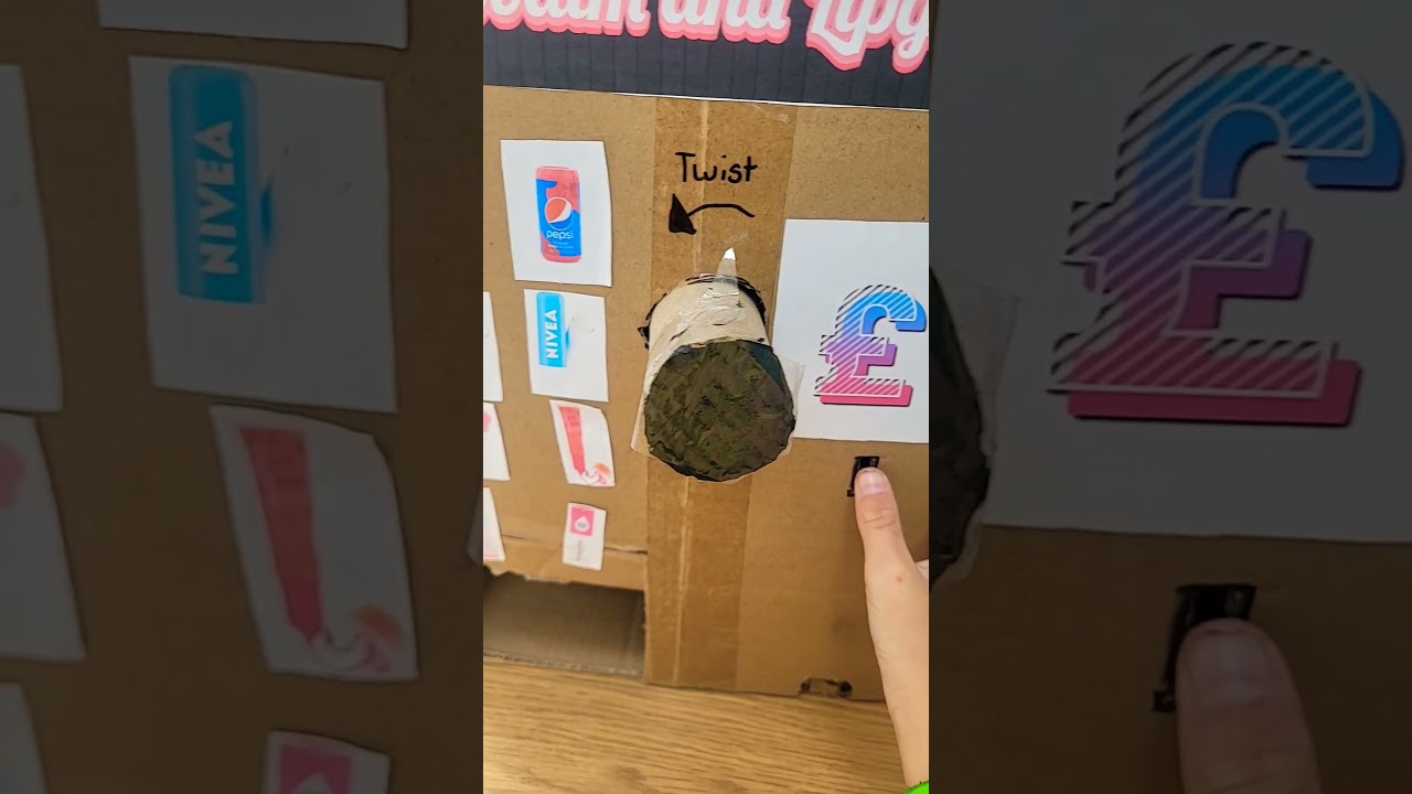 Cardboard vending machine