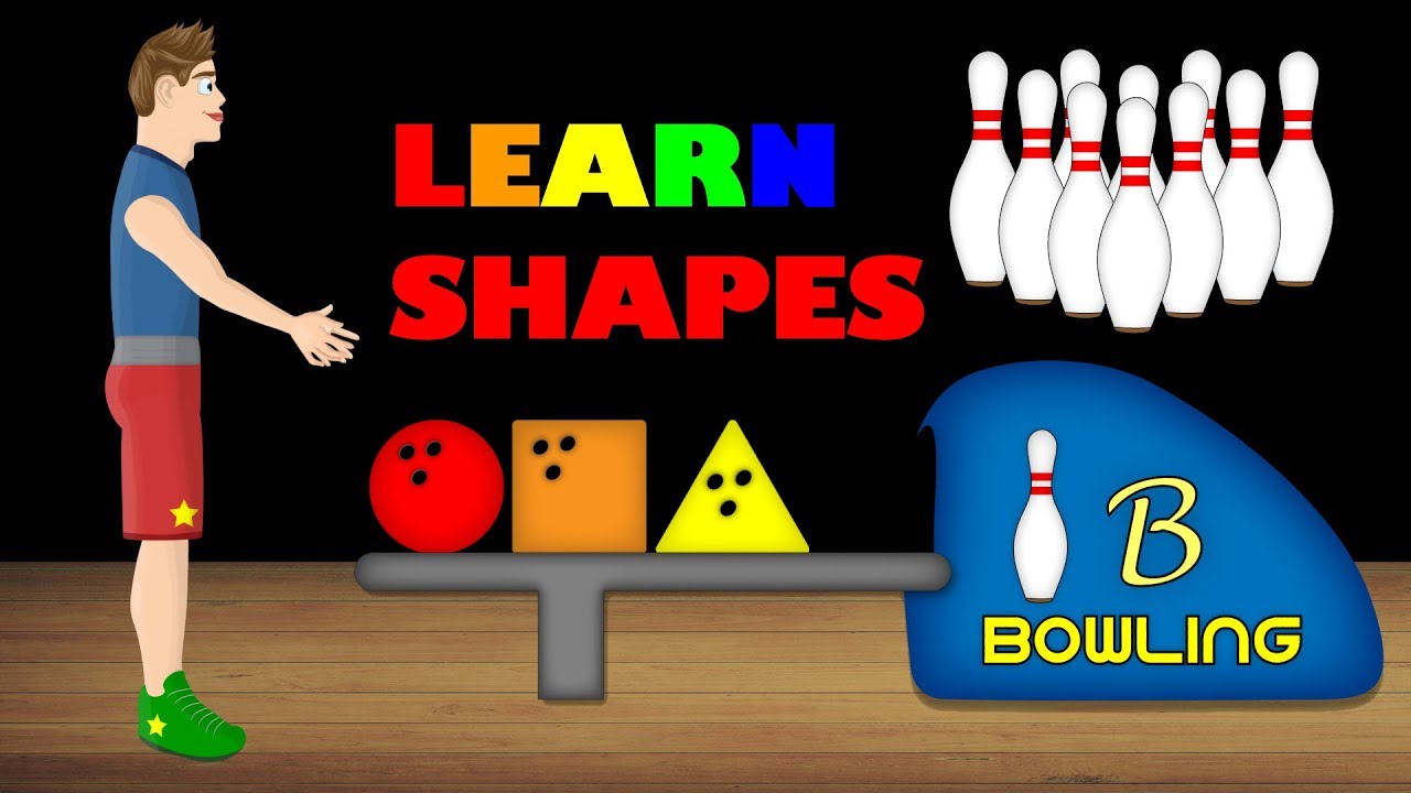 Learn Shapes with Bowling Ball Game