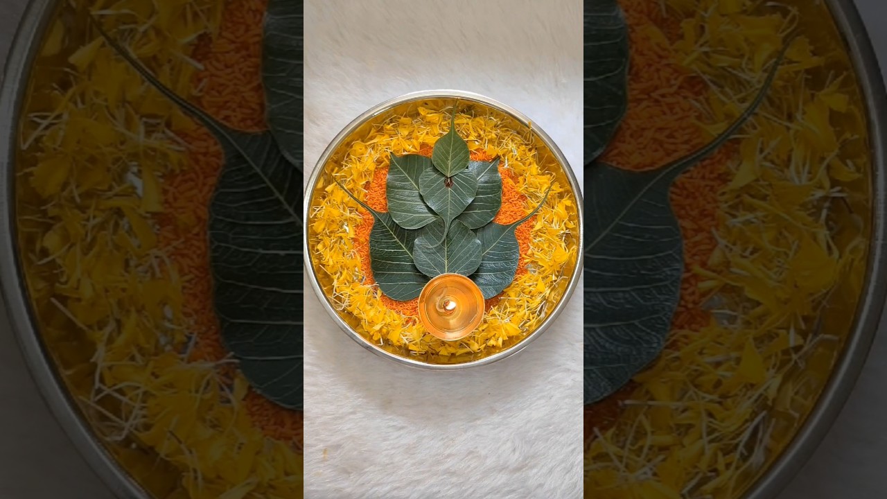 Fast & Easy Ganpati Thali Decoration ✨ | DIY Pooja Thali for Ganesh Chaturthi 2025