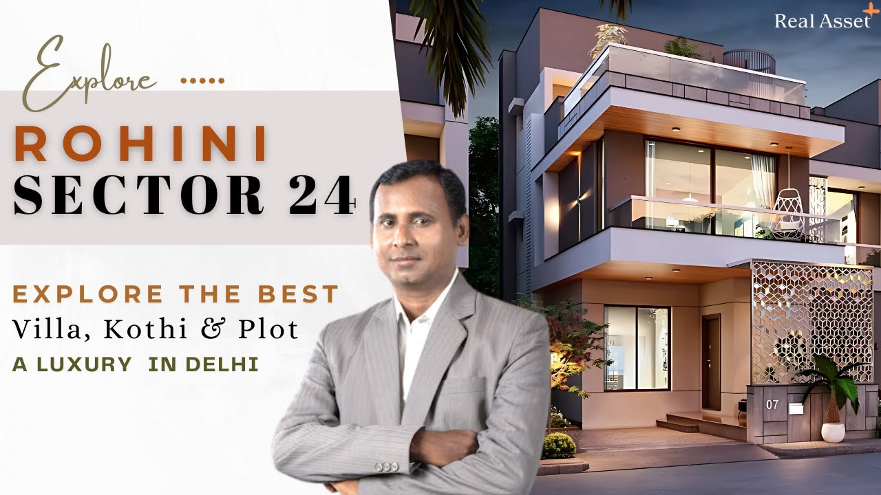 60 Meter Plot for Sale in Rohini Sector 24 Delhi | Luxury Kothi & Villa Options Under ₹2 Cr