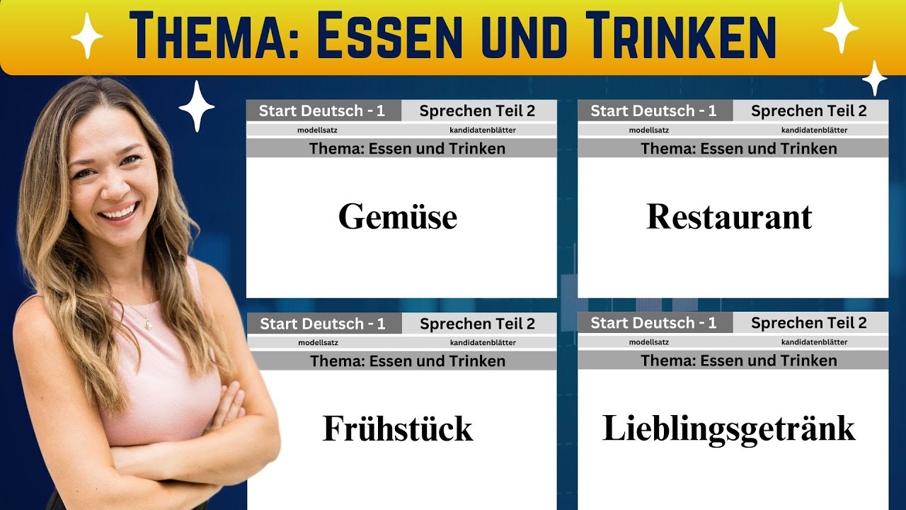 Essen und Trinken | A1 German Goethe Exam Vocabulary and Tips