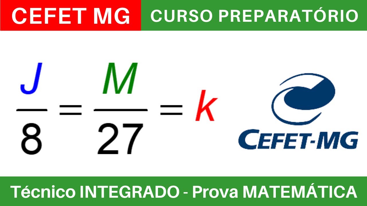 CEFET MG 🔵 Curso Preparatório 2025/2026 de MATEMÁTICA #CEFETMG Técnico Integrado ao Ensino Médio