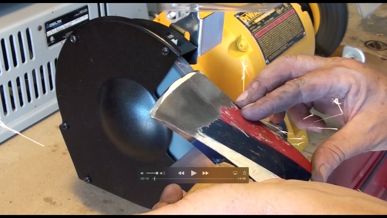Заточной станок DEWALT DW756 для самостоятельной заточки секаторов и топоров для кемпинга