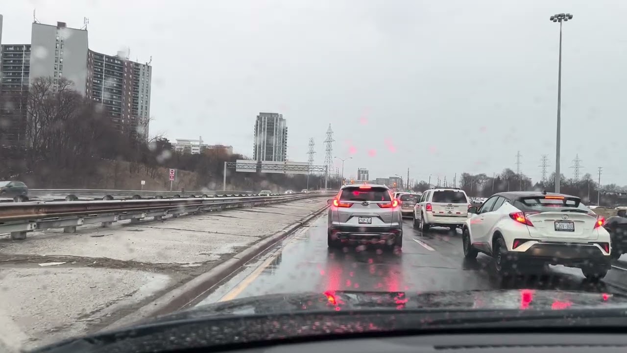 From Dixie & 401 East to Eglinton ave. W. & Jane St.(traffic too slow every day after work)Toronto 