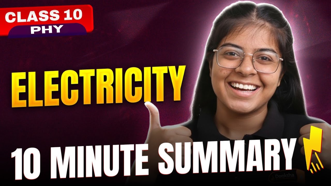 ⚡ Electricity in 10 Minutes! 💯 | Class 10 Science Quick Revision