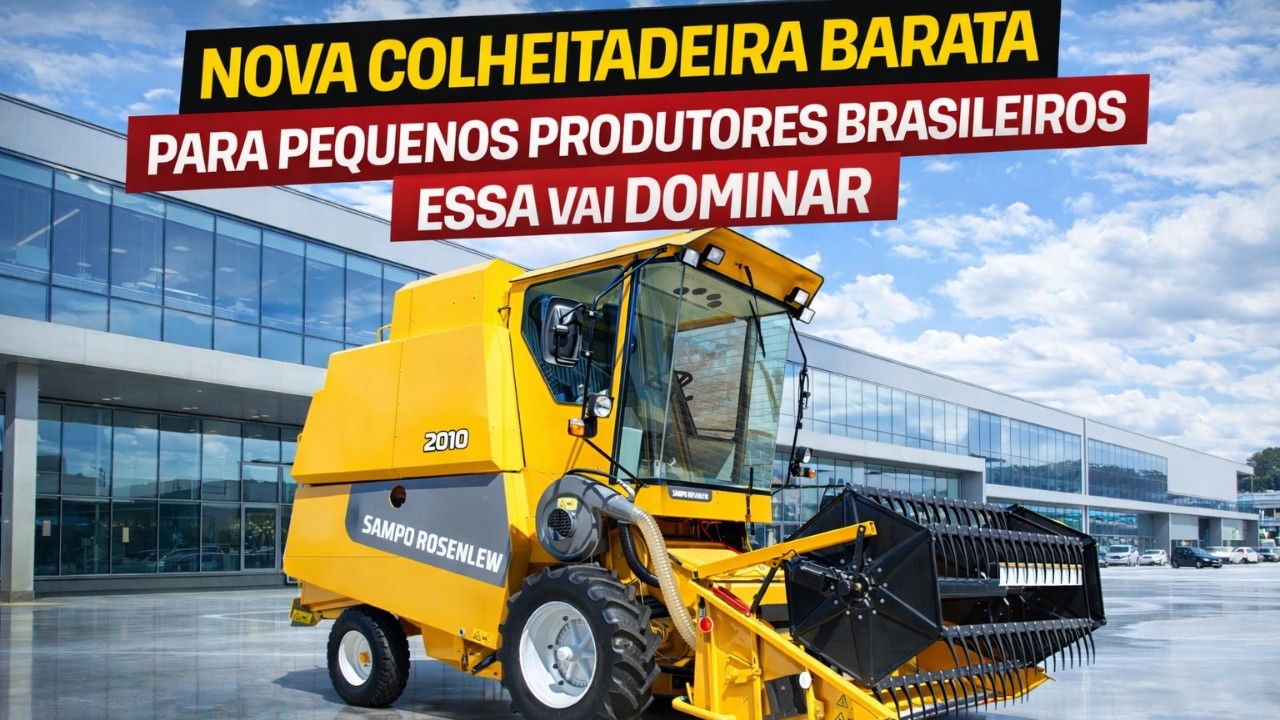 COLHEITADEIRA BARATA QUE CHEGA PARA DOMINAR O BRASIL , MAIS BARATA E ROBUSTA PARA O PEQUENO PRODUTOR