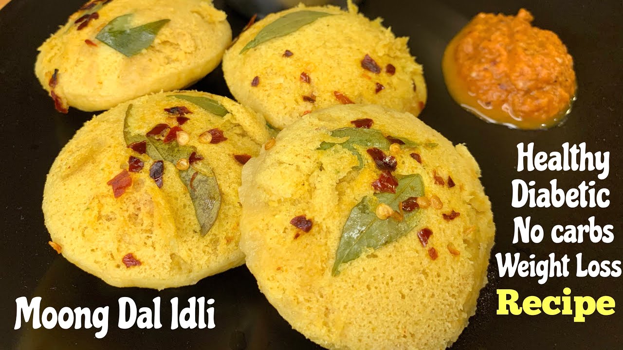 Moong Dal Idli - Instant Without Rice | How To Make Idli For Diabetics | Healthy Breakfast Recipe