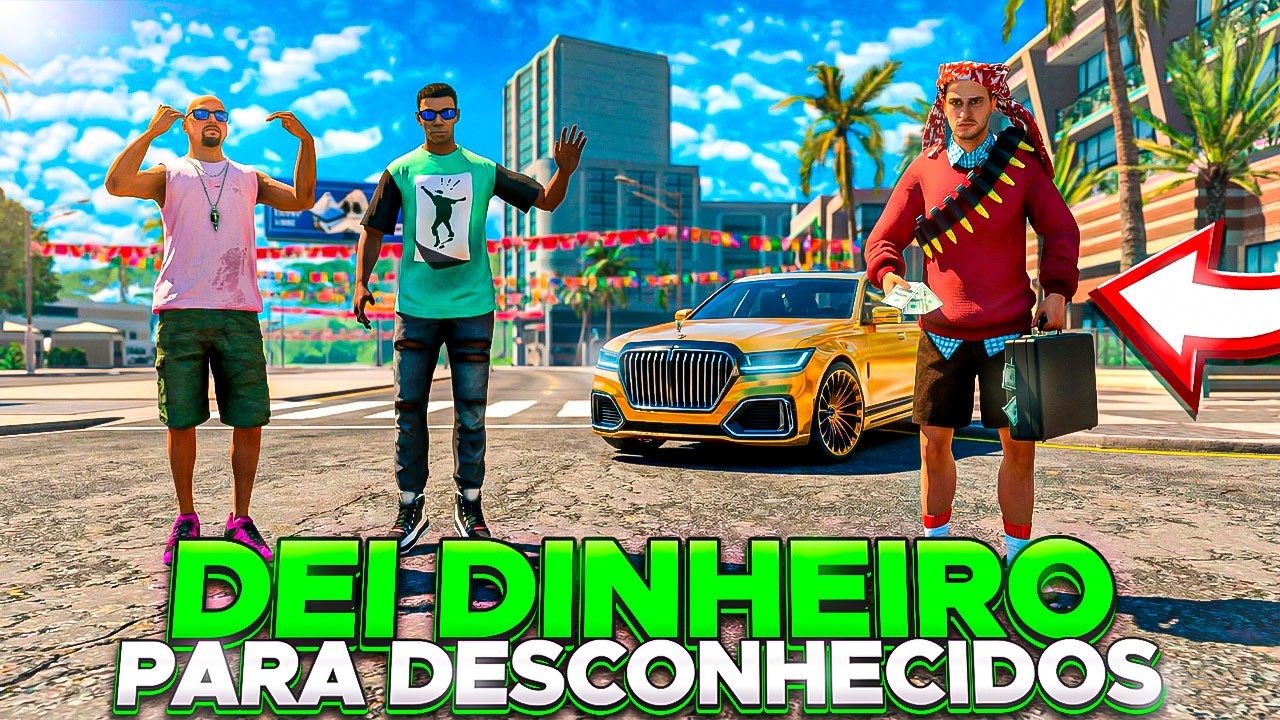 DOANDO MUITO DINHEIRO PARA DESCONHECIDOS NO RIO RISE