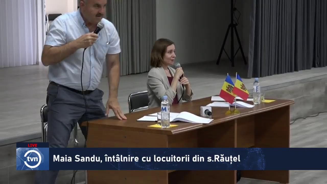 Maia Sandu, întâlnire cu locuitorii din s.Răuțel