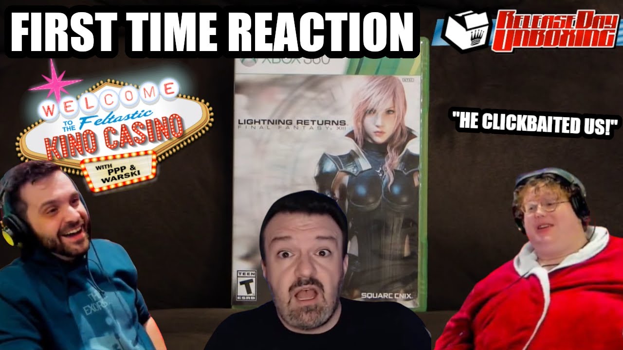 Kino Casino BLIND REACTS to DarkSydePhil's DISASTER Lightning Returns Final Fantasy XIII Unboxing!