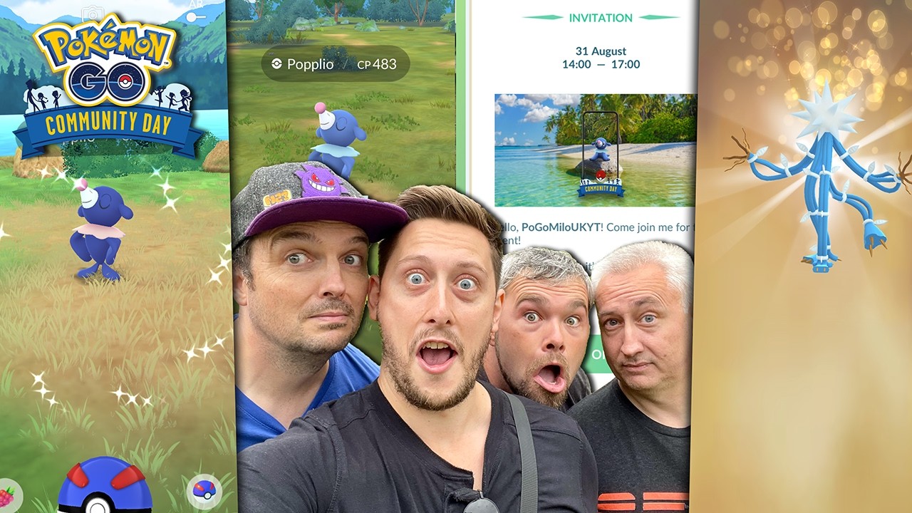 EPIC *Shiny Popplio* Luck! With @JTValor @IanWaterfall @Masterful27 Pokemon GO Community Day