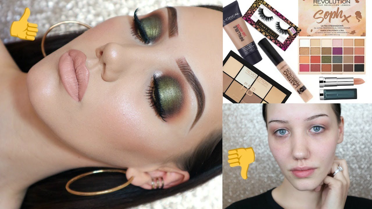 Full face drugstore tutorial | Sophdoesnails x makeuprevolution palette | Hooded eyes tutorial