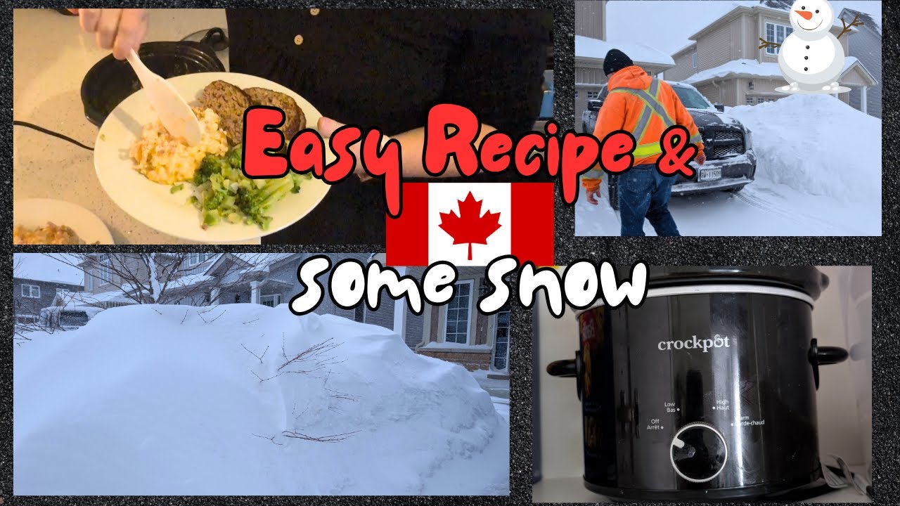 Easy Slow Cooker Funeral Potatoes & Lots Of Snow