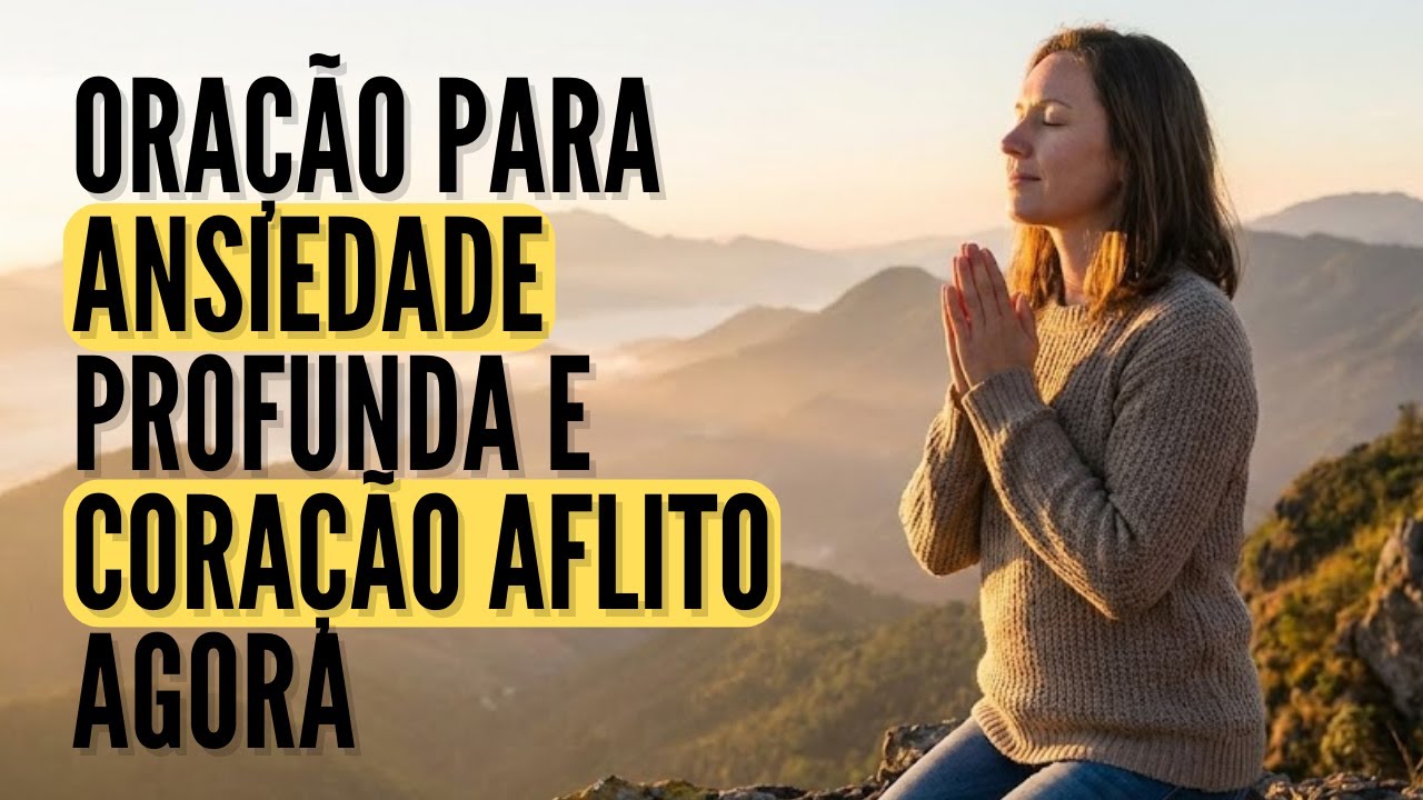 Oração cristã para ansiedade profunda e coração aflito agora| ANSIEDADE, MEDO E AFLIÇÃO