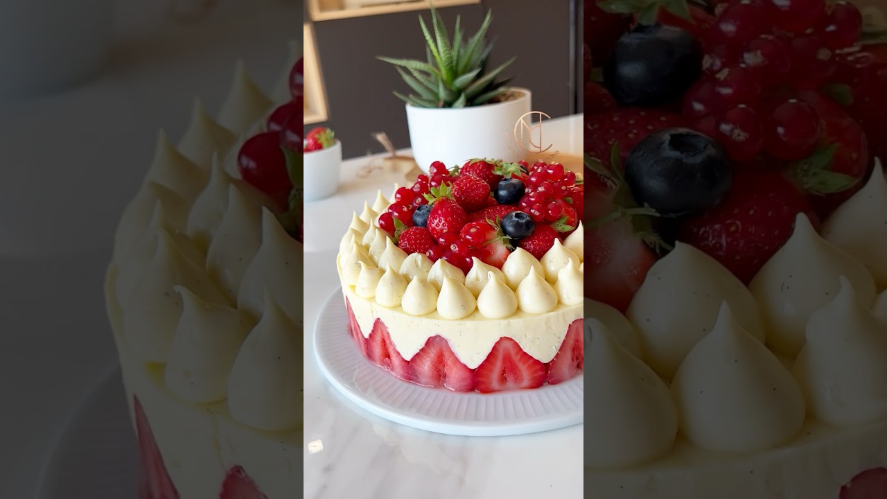 ✨Fraisier ultra cr&eacute;meux #recette#recipe#receta#fraisier#dessert