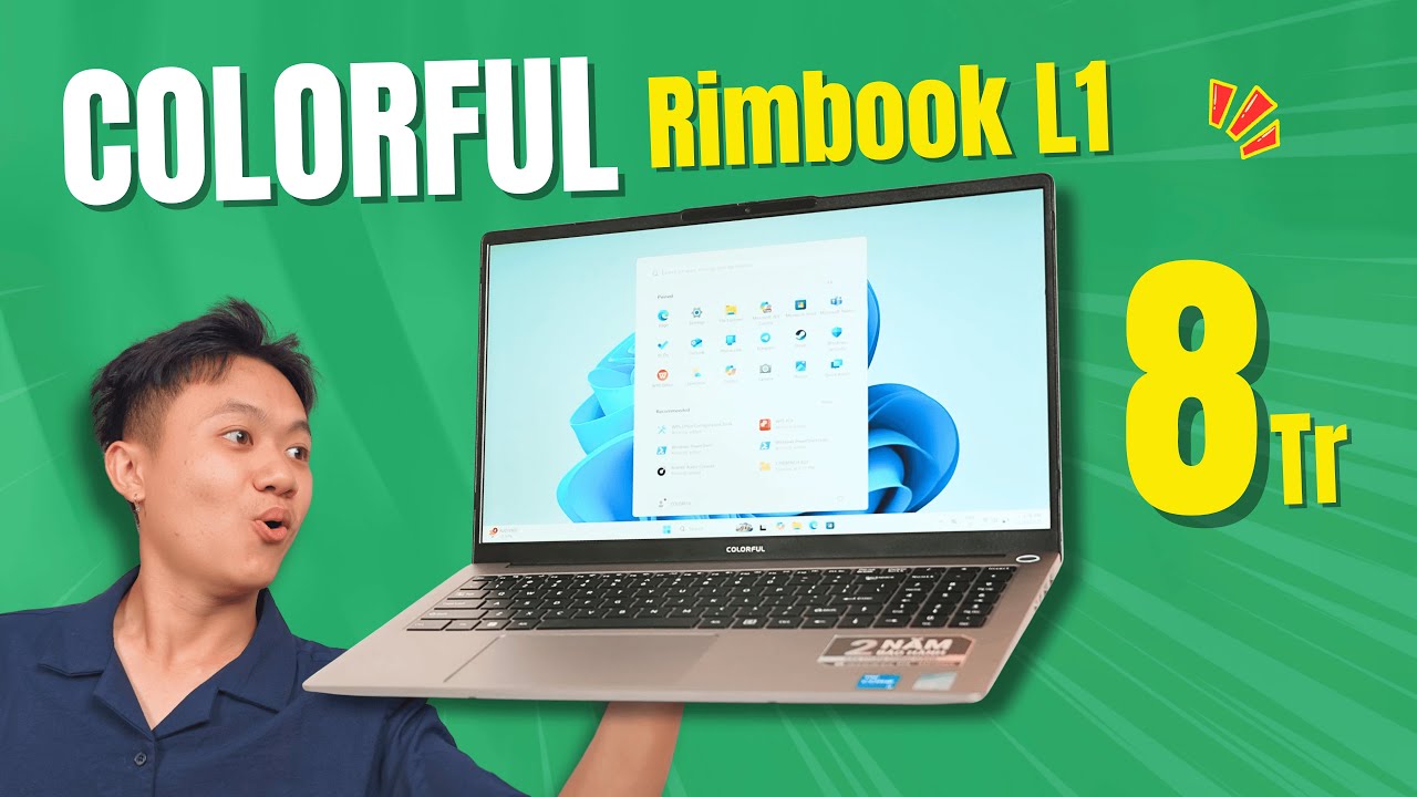 Review COLORFUL Rimbook L1: Laptop Mặt Lưng Kim Loại, 16GB RAM Giá Chỉ 8 Triệu!