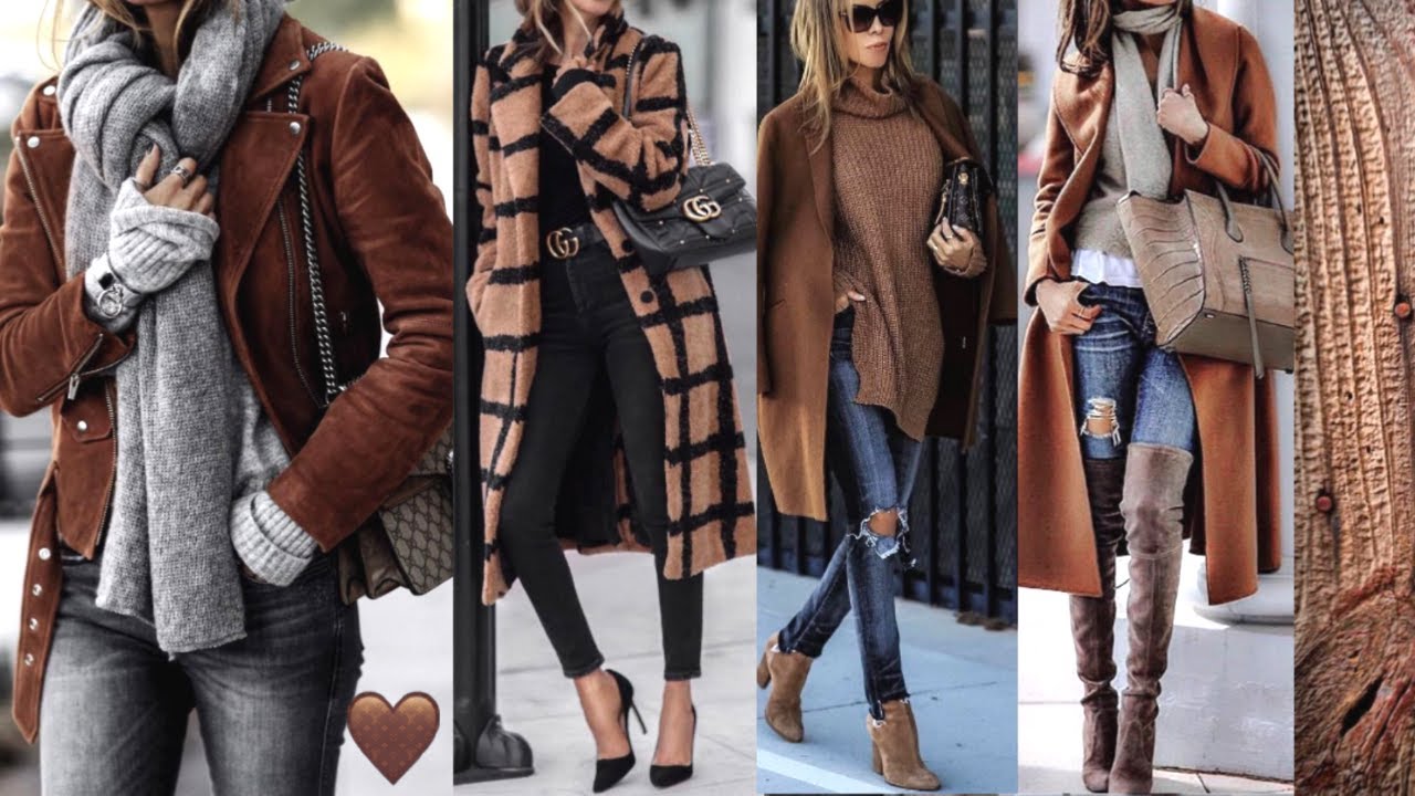 MODA EN COLOR MARRÓN CAFÉ CAMEL MODA OTOÑO INVIERNO 2020 2021 OUTFITS EN TENDENCIAS OTOÑO INVIERNO