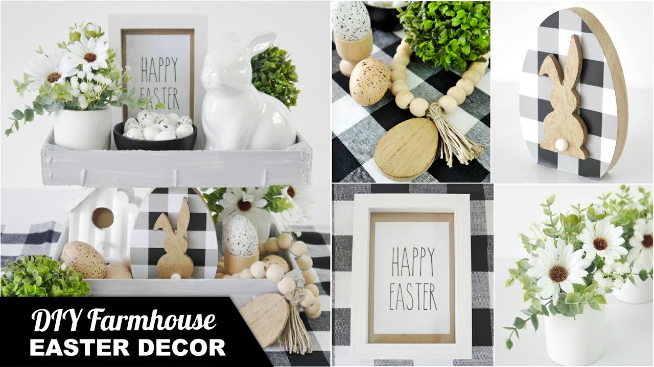 DIY Farmhouse Easter Décor 🌿 Easter Tiered Tray