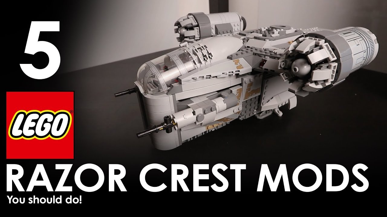 5 МОДИФИКАЦИЙ LEGO RAZOR CREST, КОТОРЫЕ ВАМ СЛЕДУЕТ СДЕЛАТЬ! | Lego Star Wars: Мандалорец (2020)