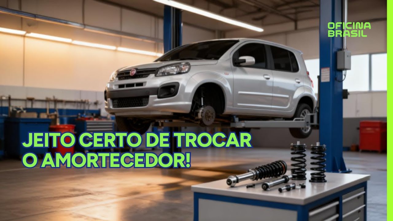 TROCA DE AMORTECEDOR DIANTEIRO DO FIAT UNO COM SEGURAN&Ccedil;A | Nakata