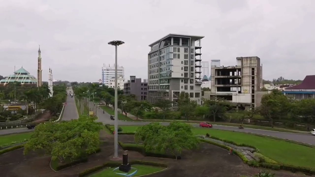 Downtown Batam Central, drone view dji mini mavic